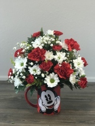 Mickey's Coffee Cup Flower Power, Florist Davenport FL